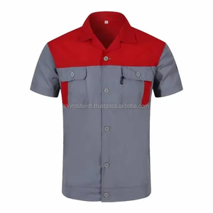 Haute qualité hommes printemps automne combinaisons antistatiques vêtements de travail respirants avec multi-poches Construction atelier uniformes costume - Product Image 2