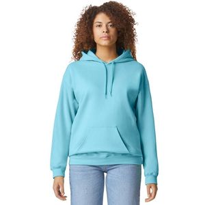 Sweat-shirt à capuche pour femme bleu aqua, à manches longues, en polaire, avec poche kangourou, décontracté, logo personnalisé, vente en gros, fournisseur de sweats à capuche - Product Image 1