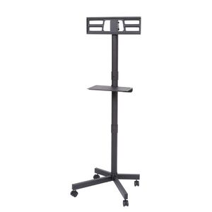 Height Adjustable 23-60 Inch TV Stand on Wheels Tilt Rolling Media Shelf for LED LCD OLED Flat Curv Mobile TV Mounts & Carts - Product Image 5