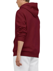 Sweat-shirt à capuche rouge pour homme, couleur unie, en molleton de coton, décontracté, pour l'automne, avec poche avant, coupe classique - Product Image 6