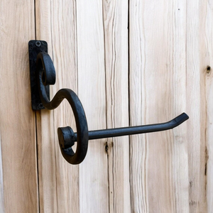 Hand Forged Iron <b>Toilet</b> Paper <b>Holder</b> Rustic Farmhouse Bath Decor <b>Wall</b> <b>Mounted</b> <b>Toilet</b> <b>Roll</b> <b>Holder</b> Handmade Iron Tissue Dispenser - Product Image 2