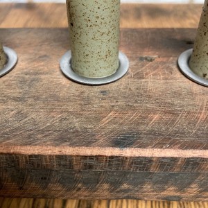 Porte-bougie vintage en bois de teck recyclé à 5 emplacements |   Vente en gros d'objets artisanaux récupérés - Product Image 4