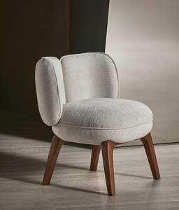 Modern Microfiber Upholstered Dining Chair with <b>Wooden</b> Legs and Leisure <b>Armchair</b> Design for Dining Living Rooms Home Furniture - Product Image 5