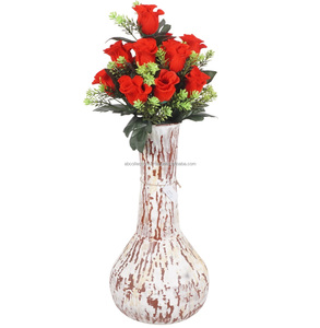 Vase à fleurs en cuivre moderne fait à la main, décoration de table écologique pour le salon et décoration de pot de fleurs design - Product Image 2