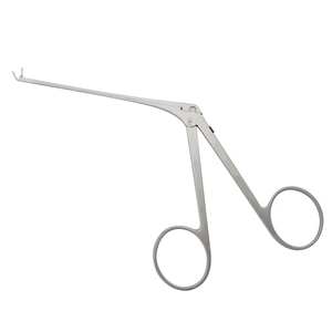 Pinzas de Alligator ENT Micro, con forma de copa, curvadas hacia arriba, 8 cm, de acero inoxidable, instrumento quirúrgico manual de alta calidad para otología - Product Image 1