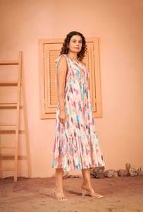 Vestidos Largos Casuales Elegantes de Corte Recto, el Mejor Diseño, Vestido Largo para Mujer, Nueva Llegada, Vestido Sexy sin Mangas con Cuello en V, Estilo Polinesio - Product Image 4