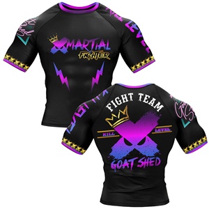 Rashguard personnalisé avec des designs par sublimation, vente en gros, rashguard de haute qualité pour BJJ et MMA, rashguard de Jiu Jitsu, Fortleo - Product Image 1