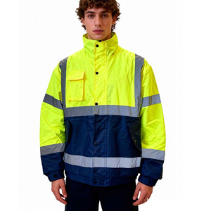 เสื้อแจ็คเก็ตนิรภัยแบบสะท้อนแสงสำหรับงานก่อสร้างและงานอื่นๆ รุ่น Hi VIS Viz ความปลอดภัยสูง - Product Image 5