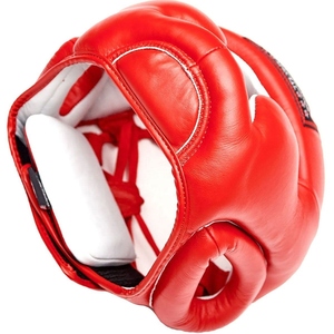 Équipement d'entraînement de kickboxing jaune multicolore, dernier modèle, protection de tête en cuir de vachette véritable, face ouverte, équipement de Muay Thai. - Product Image 6