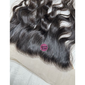 Arrow Exim Cabello Humano Ondulado Indio Virgen con Encaje Frontal de Una Sola Capa, Color Natural, 150% de Densidad, 60-70g, Sin Caída - Product Image 2