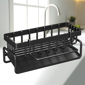 Iron Kitchen Sink Organizer With Drainage Holes For Quick <b>Drying</b> Of Sponges Brushes And Cleaning Accessories - Product Image 3