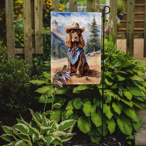 Multicolor inglés Cocker Spaniel vaquero bienvenida jardín bandera buzón decorativo patio Banner para Patio ilustraciones y camas de flores - Product Image 2