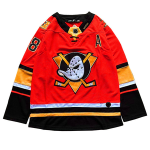 เสื้อฮอกกี้น้ำแข็งคุณภาพสูง PUFFIN SPORTS แบบสั่งทำพิเศษสำหรับผู้ชาย แขนยาว พิมพ์ลายแบบ Sublimation คอวี ระบายอากาศได้ดี ผลิตจากโพลีเอสเตอร์ ขนาดสำหรับผู้ใหญ่ - Product Image 1