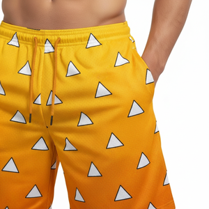 Pantalones Cortos Demon Slayer Kimetsu No Yaiba para Hombre, Estilo Anime, Sólidos, Antiarrugas, Cintura Media, Casuales, de Playa, Harajuku, Streetwear - Product Image 6