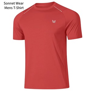 Polyester logo printed short sleeve t <b>shirt</b> for men - Product Image 5