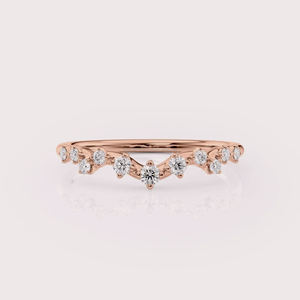 Anillo de compromiso de moissanita contemporáneo de alta calidad para mujer con un hermoso diseño de joyería disponible al mejor precio - Product Image 6