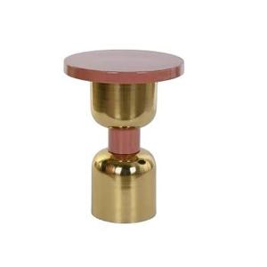 Modern <b>Round</b> Coffee <b>Table</b> with Brass Base and Wood Top for Living Room Hotel <b>Outdoor</b> Decorative Center <b>Table</b> - Product Image 1