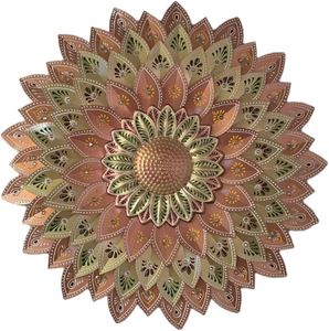 Modern Metal <b>Flower</b> <b>Wall</b> Art Wedding Decor Handmade Hanging Sculpture for Living Room Bedroom Hallway Office - Product Image 1