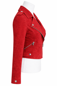 Factory Direct Custom Women <b>suede</b> Leather <b>Jackets</b> Fashionable - Product Image 3