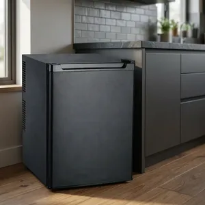 Mini Refrigerador de Acero Inoxidable con Compresor, Refrigerador Compacto para Hotel, Enfriamiento Silencioso, Mini Bar de Bajo Consumo para Hoteles - Product Image 3