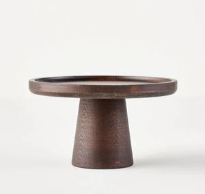 Premium Wooden <b>Cake</b> <b>Stand</b> with <b>Glass</b> Cloche Reusable Dessert Serving Tray for Events and Parties - Product Image 1