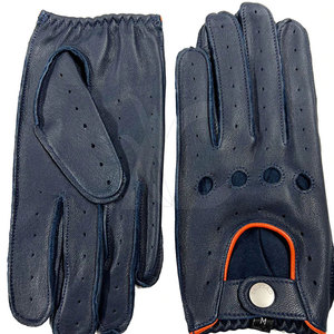 Guantes de cuero genuino de estilo clásico, forrados y cálidos, cómodos y duraderos para uso casual y profesional. - Product Image 4