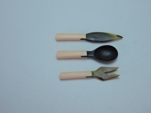 Ensemble d'ustensiles Black Horn 3 pièces (cuillère, fourchette, couteau) légers, lavage à la main uniquement - Product Image 6