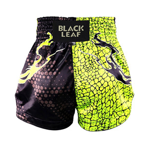 Shorts de boxe thaïlandaise personnalisés, matériau léger de qualité supérieure avec logo d'équipe, fabricant de vêtements de sport OEM dans le monde entier - Product Image 3
