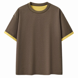 Camiseta de Manga Corta para Hombre, Corte Cuadrado, Secado Rápido, Seis en Uno, Color Verde Menta, Corte Regular, 100% Algodón, Vintage, Ecológica - Product Image 5