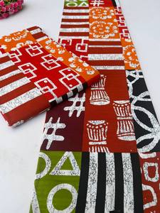 ฟรีทาวน์ผ้าฝ้ายพิมพ์ลายขี้ผึ้งสไตล์แอฟริกันสำหรับชุดเดรสมีสไตล์การตกแต่งเสื้อผ้าและบ้านแบบดั้งเดิม - Product Image 5