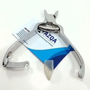 Coupe-ongles podologique en acier inoxydable avec lames concaves droites et ressort cylindrique pour la coupe des ongles et les soins des pieds - Product Image 4