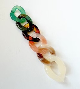 Chaînes en résine écologiques, vintage, colorées, grandes, transparentes, pour décoration murale artistique, pour projets personnalisés - Product Image 3