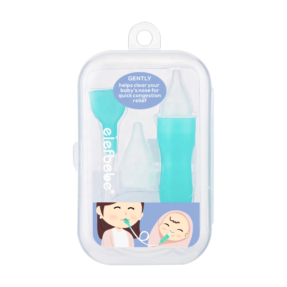 baby nasals aspirator manual nose cleaner with food grade silicone