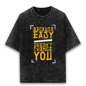 T-shirt vintage surdimensionné pour homme - Effet délavé à l'acide - Tissu doux au toucher - Style grunge - Streetwear urbain - Confort toute la journée - Product Image 5
