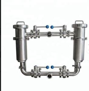 Filtre duplex SS 304L (type pipe-in-pipe) en acier inoxydable poli, raccord de tuyauterie haute pression, filtre de tuyauterie duplex en pouces - Product Image 1