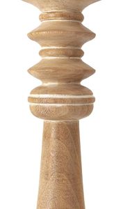 Ensemble de porte-bougies en bois artisanal, style rustique, support de bougie pilier, centre de table décoratif, décoration intérieure - Product Image 6