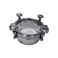 Couvercle de manhole en acier inoxydable SS 304/316, couvercle de trappe de réservoir pour applications industrielles, chimiques et alimentaires