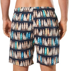 Shorts de Baño para Hombre con Estampado de Personajes, Secado Rápido, Cintura con Cordón Ajustable, Traje de Baño Informal, 100% Poliéster, Corte Corto - Product Image 5