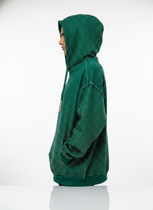 Sudadera con Capucha Personalizada para Hombre con Pedrería, 480 g/m², Tejido French Terry con Lavado Ácido, Estilo Urbano, Talla Grande, Marca ODM - Product Image 4