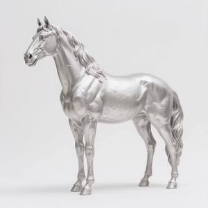 Luxury Design Aluminium Casting Horse Ornament Lightweight Decorative Statue with Polished Surface for Home <b>Shelves</b> Office <b>Desks</b> - Product Image 4