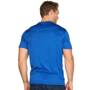 Dark Blue Short Sleeves T-Shirts Plain Round Neck Shirt Men’s Gym T-Shirts - Product Image 6