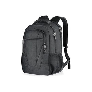 Customized Durable <b>Navy</b> Blue Polyester <b>Backpack</b> Zipper Large Capacity Embroidery Decoration-Fashion Style Four Seasons Travel - Product Image 3