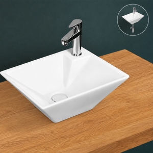 Lavabo Moderno con Acabado Cromado Brillante, Certificado por NSF, con Grifo de Palanca, Accesorio de Drenaje, Capacidad de 12L - Product Image 3