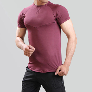 T-shirt de compression personnalisé avec logo, ajusté, basique, pour loisirs, gym, entraînement sportif, musculation, pour hommes - Product Image 2