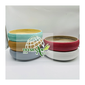 Bandeja Redonda de Bambú Duradera de Alta Calidad con Tamaño, Color y Logotipo Personalizables para Uso en el Hogar, Hoteles y Restaurantes, Hecha en Vietnam - Product Image 6