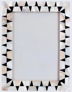 Contemporary Mother of <b>Pearl</b> Inlay <b>Photo</b> <b>Frame</b> Bone Handmade Pearlescent Picture Display for Elegant Home Interiors - Product Image 6