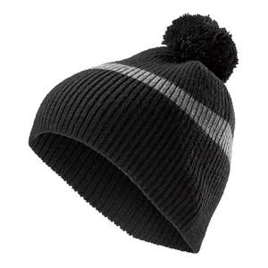 Warm Winter <b>Knitted</b> 100% Wool Solid Beanie Hat Faux Fur Pom Pom 3d Embroidery Unisex Custom Color Street Wear - Product Image 1