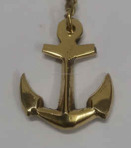 Solid Brass <b>Anchor</b> Keychain Shiny Polished Gold Finish Nautical Marine Key Ring for Sailors <b>Boat</b> Owners and Coastal Gifts - Product Image 5