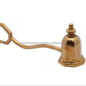 Azora Industries' Trending Antique Acabado Latón Vela Snuffer Calidad Premium para snuffing decorativo para ocasiones navideñas - Product Image 1