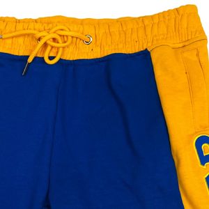 Pantalones Cortos de Forro Polar Sigma Gamma Rho SGRho Azul Dorado, Ropa Griega Premium Unisex, Pantalones Deportivos de Hermandad - Product Image 6